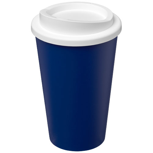 Gobelet publicitaire recyclé 350ml Americano® Bleu et Blanc